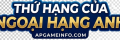 thứ hạng của ngoại hạng anh
